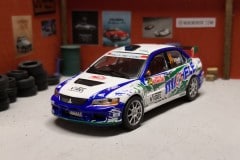 Mitsubishi Lancer Evolution IX - Rally Monte-Carlo 2010 - Cinotto-Cinotto - scala 1/43