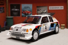 Peugeot 205 Turbo 16 E2 - Rally Monte-Carlo 1986 - Kankkunen-Piironen - scala 1/43