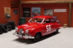 Saab 96 Sport- Rally Monte Carlo 1964 - Pat Moss- Ursula Wirth - scala 1/43